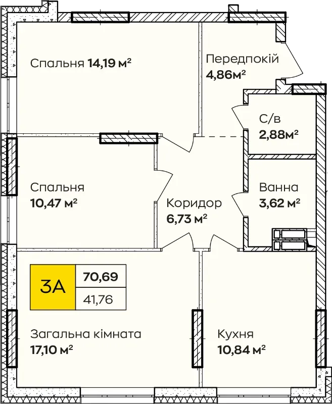 Купити 3-кімнатну квартиру в Ірпені